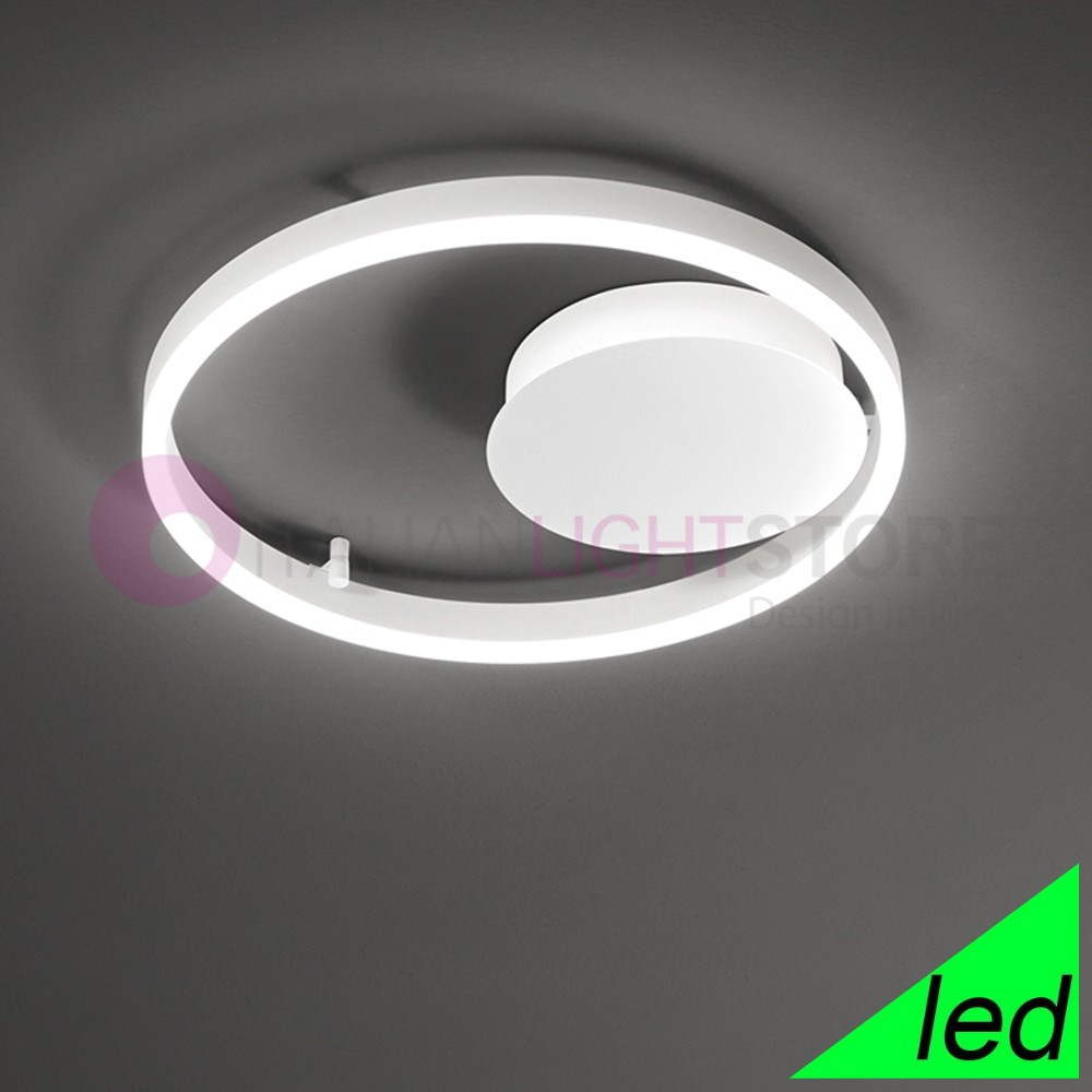 The ECLIPSE Ceiling light Circle Modern LED Contemporary Design D. 40 Perenz 6698BLC