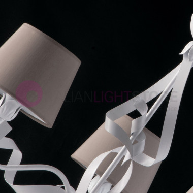 ARC Lustre 3 lumières Blanc Classique Shabby Chic Nuances de lampe de