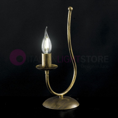 ISABEL Abat-jour Candlestick lamp in Wrought Iron Classic Shabby Chic
