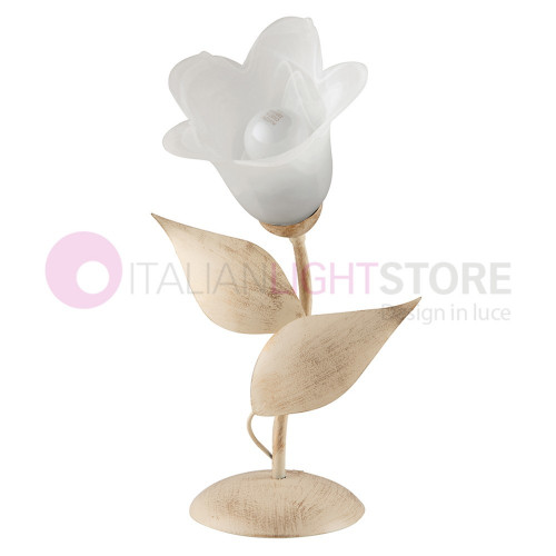 Le GRETA lampe de table Abat-jour, rustique en Fer forgé de Style Florentin Classique