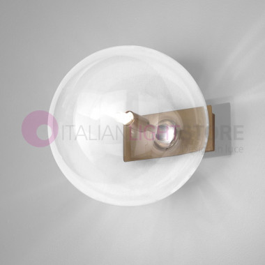 ESTRO Metallux Lighting -Modern Wall Lamp with Glass Sphere d.20