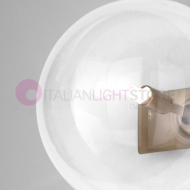 ESTRO Wandleuchte Modern 1-Licht-Kugel aus Glas d20 Metallux Beleuchtung