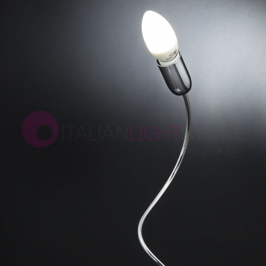 FREE SPIRIT CLASSIC Licht durch Moderne Nachttisch Chrom-Flexibler Arm Metallux