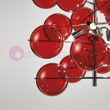 ÁTOMO Moderno Diseño de la Suspensión con 3 Luces-la Bola de Cristal Metallux