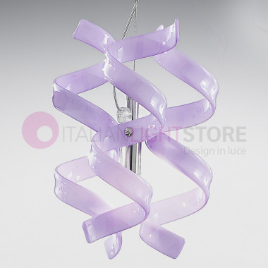 ASTRO Mini Suspension Modern 1 Light with Curls in the Glass 206.511 Metallux