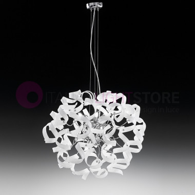 ASTRO Modern Suspension d50 6 Lights with Curls in the Glass 206.150 Metallux