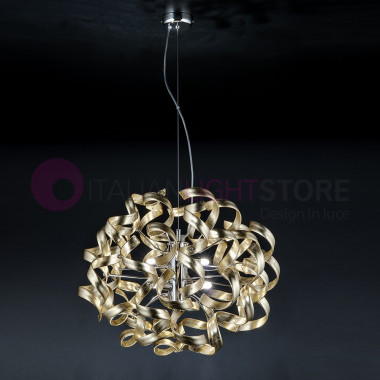 ASTRO Modern Suspension d50 6 Lights with Curls in the Glass 206.155 Metallux