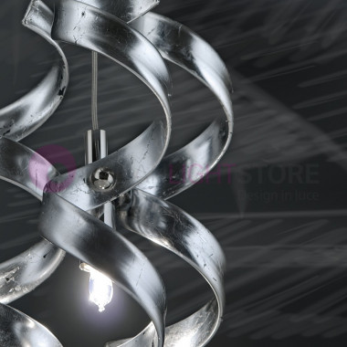 ESTRO Suspension Telescopic Modern 8 Lights Ball Glass