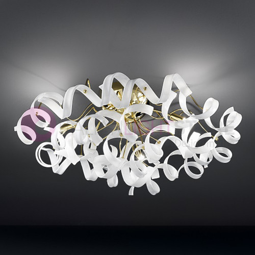 ASTRO Ceiling lamp Ceiling Modern d80 6 Lights with Curls in the Glass 206.380 Metallux