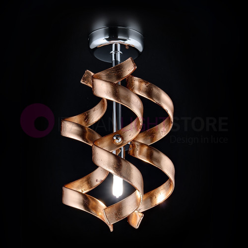 ASTRO Mini Ceiling lamp Ceiling Modern d20 with Curls in the Glass 206.301 Metallux
