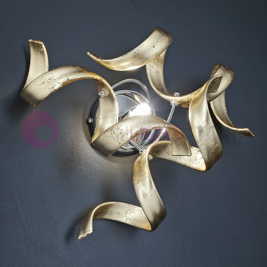 ASTRO Wall Lamp and Ceiling Modern d14 with Curls in the Glass 206.101 Metallux