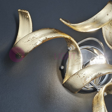 ASTRO Wall Lamp and Ceiling Modern d14 with Curls in the Glass 206.101 Metallux