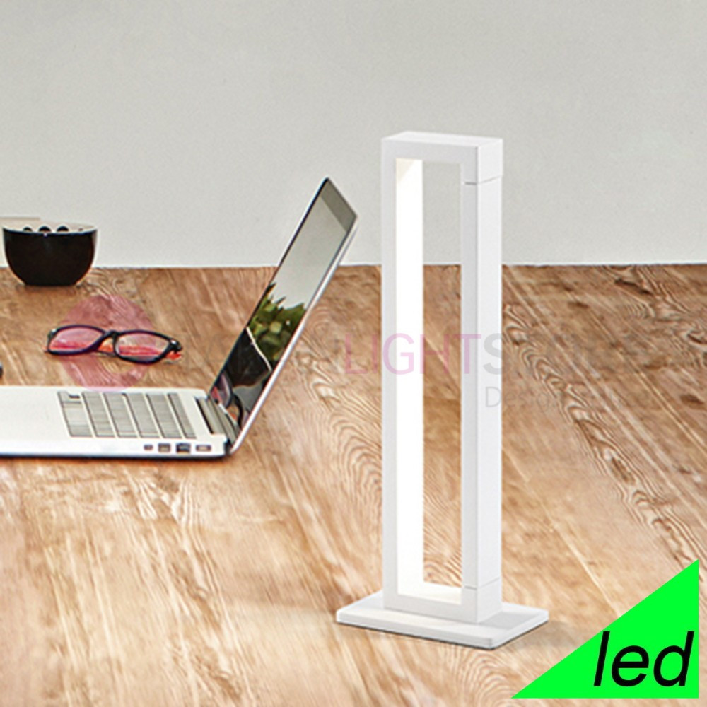 La OSCILACIÓN 6635BLC PERENZ Lámpara de Mesa Moderna LED Blanco