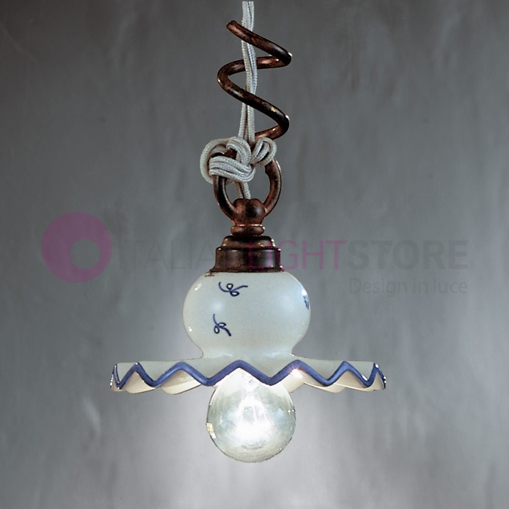 ROMA C405SO FERROLUCE Mini Ceramic Suspension Decorated Rustic Style