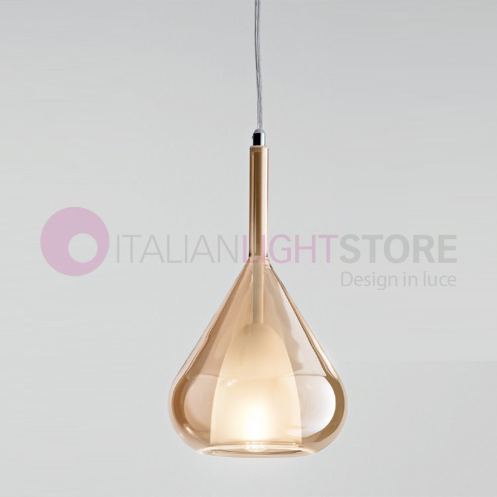 LILA FABAS LUCE 3481 Lampada da Sospensione Moderna d20 in Vetro