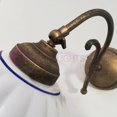 ALTOPASCIO Appliques Lampe de Mur en Céramique en Laiton Rustique Pays - Ceramiche Borso