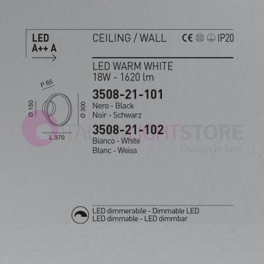 GIOTTO 3508-21 FABAS Lámpara de techo y pared De diseño Led Luminous Circle d30
