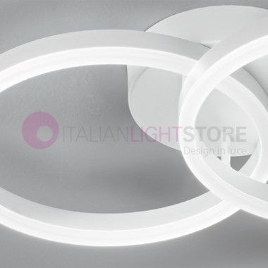 GIOTTO 3508-22 FABAS Plafoniera a soffitto e Parete Design Led Cerchi Luminosi