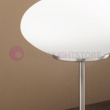 JAP 3339-30-178 FABAS Lámpara de mesa Led Moderna de Vidrio Soplado Blanco