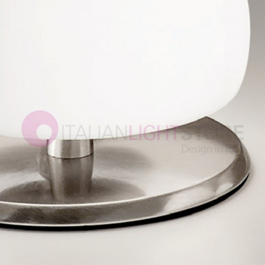 MORGANA 3570 FABAS Lampe de Chevet Moderne en Verre Soufflé Blanc