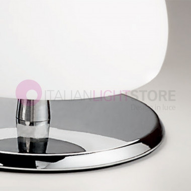 MORGANA 3570 FABAS Lámpara de mesa Moderna de Vidrio Soplado Blanco
