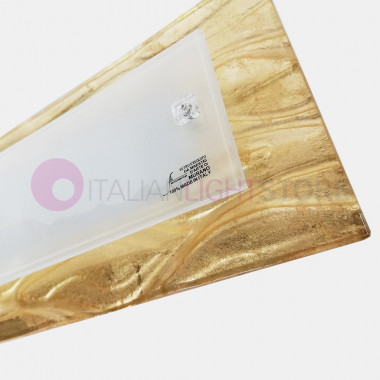 Rinde Wandleuchte Deckenleuchte Murano Glas 60x20 FAMILAMP