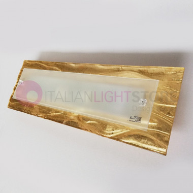 La corteza de la Lámpara de pared de la luz de Techo de Cristal de Murano 60x20 FAMILAMP