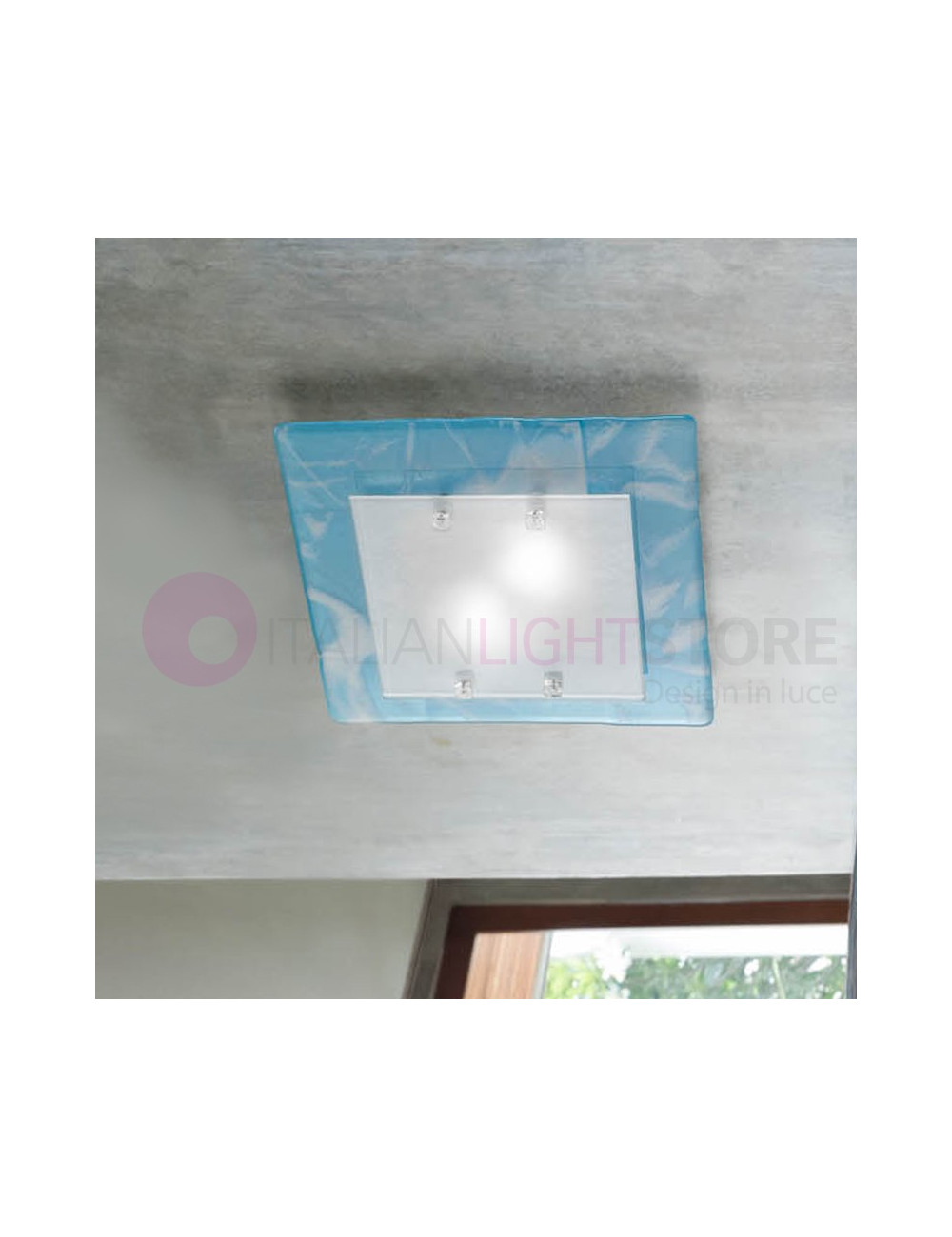 PHOENIX FAMILAMP 335/PL35 Ceiling light Modern Murano Glass Colorful L. 35 Cm