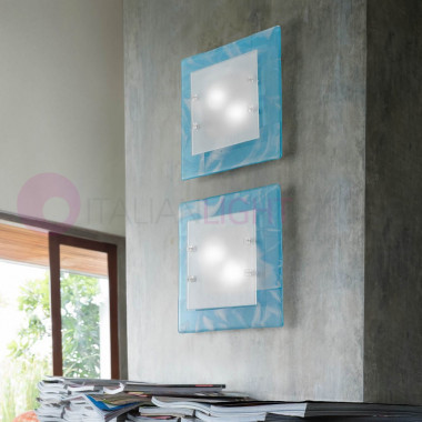 PHOENIX FAMILAMP 335/PL35 Ceiling light Modern Murano Glass Colorful L. 35 Cm