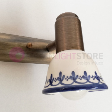 KILA Lamp 3 Spot lights Adjustable Hand-Decorated Ceramics