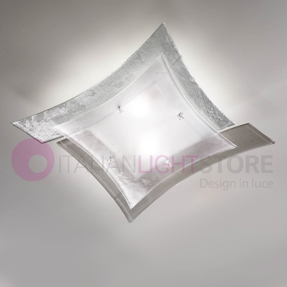 OREGON Lampada da soffitto Plafoniera Moderna in Vetro di Murano Made in Italy OREGON Lampada da soffitto Plafoniera Moderna in Vetro di Murano Made in Italy