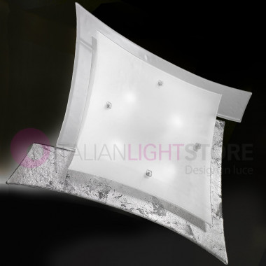 OREGON Maxi de la luz de Techo Moderna de Cristal de Murano L. 73 Cm