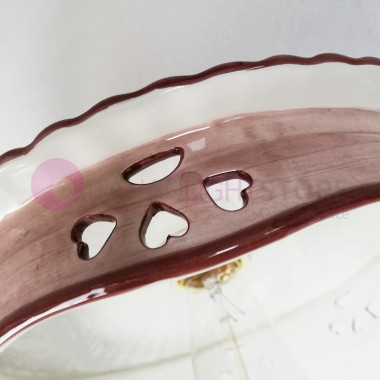 ALESSANDRIA C538AP FERROLUCE Rustica Wandleuchte aus dekorierter Keramik