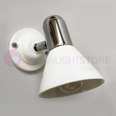 GODDESS Applique-Spot Orientable-Ceramic White details Chrome Mirror Lighting Bathroom classic-style rustic