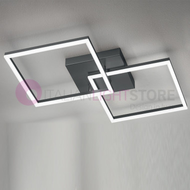 BARD FABAS 3394-65 Integrated Led Ceiling Lamp L. 65x65 Modern Design