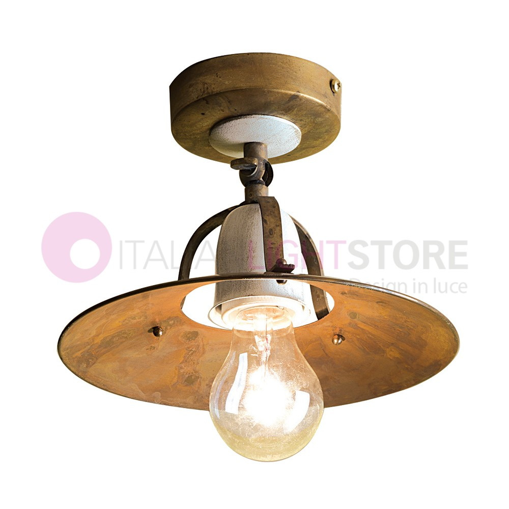 FONSO Ceiling Lamp, Flat Ceiling, Rustic-D. 21 Country