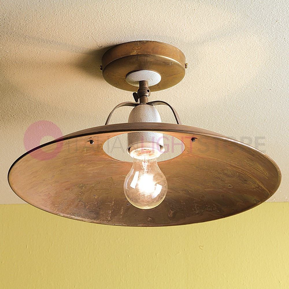 FONSO Ceiling Lamp, Flat Ceiling, Rustic Q. 30 Country