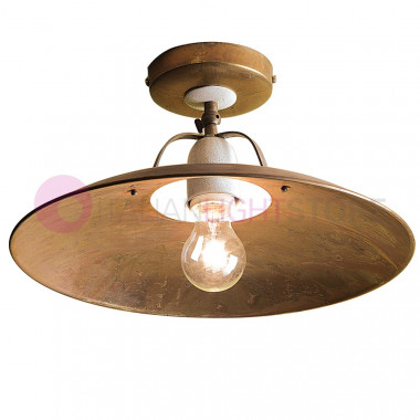 FONSO Ceiling Lamp, Flat Ceiling, Rustic Q. 45 Country