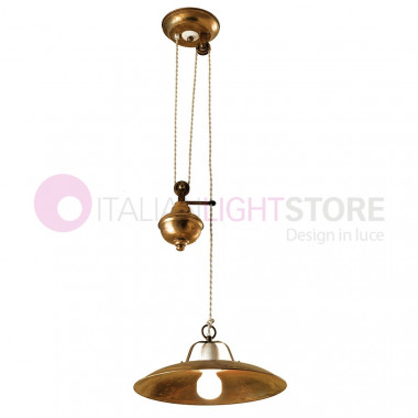 FONSO Suspension with ups and Downs in Tv, Rustic-D. 37 Vintage Style Country