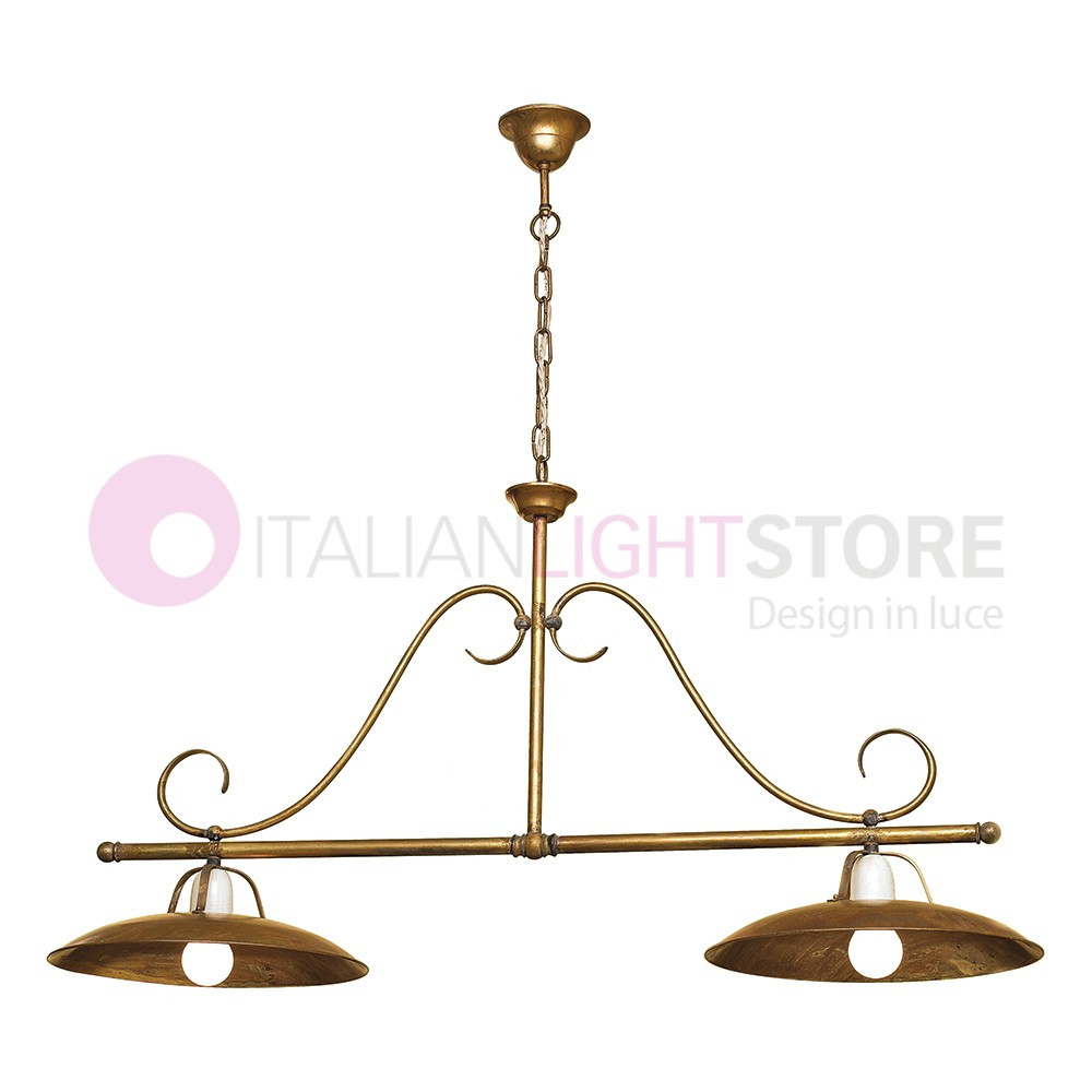 FONSO Chandelier Rocker 2 Lights Rustic Country