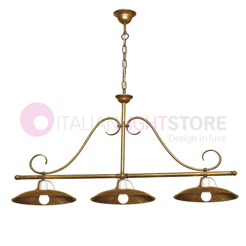 FONSO Chandelier Barbell 3 Lights Rustic Country