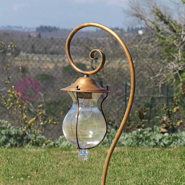 BACCHUS Lampe Rustique h. 125 1 lumière en Laiton Antique de Jardin en plein air FEBOLIGHT