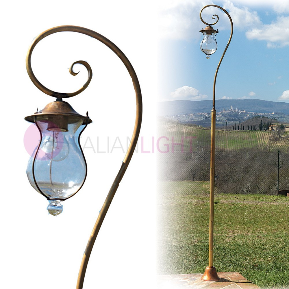 BACCHUS Lamp Rustic h. 230 1 light Antique Brass Outdoor Garden FEBOLIGHT