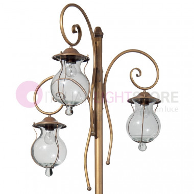 BACCHUS Lamp Rustic h. 285 3-lights Antique Brass Outdoor Garden FEBOLIGHT