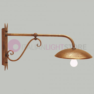 DREA Applique Rustic L. 100, Plate d.37 Lamp Outdoor Garden FEBOLIGHT