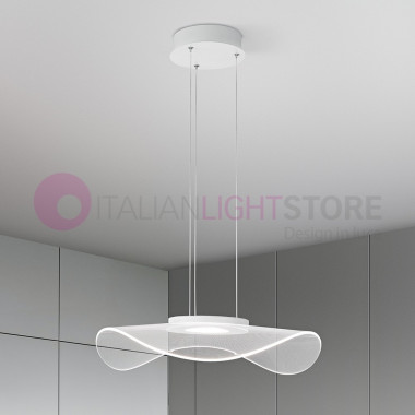MEDUSA PERENZ 6866BLC Lampe à Suspension avec du Blanc LED intégrée, Design Moderne