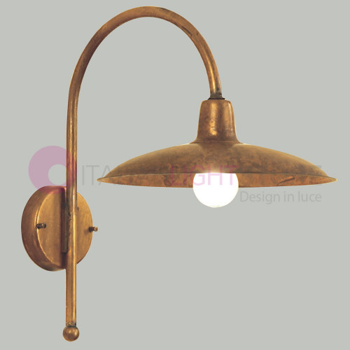 Il ÉTAIT Appliques Rustiques Plat-d.32 Lampe de Jardin en plein air FEBOLIGHT