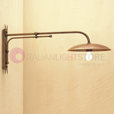 It WAS Applique with the long arm L. 70 cm. Flat-d.32 Lamp Rustic Outdoor Garden FEBOLIGHT