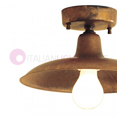 WAS Ceiling to a Flat Ceiling d.26 Lamp Rustic Outdoor Garden FEBOLIGHT
