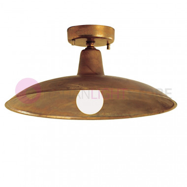 WAS Ceiling to a Flat Ceiling d.38 Lamp Rustic Outdoor Garden FEBOLIGHT
